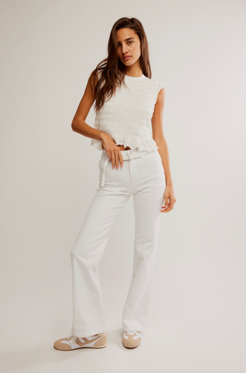 FP Sabine Slim A Line Jean OPTIC WHITE