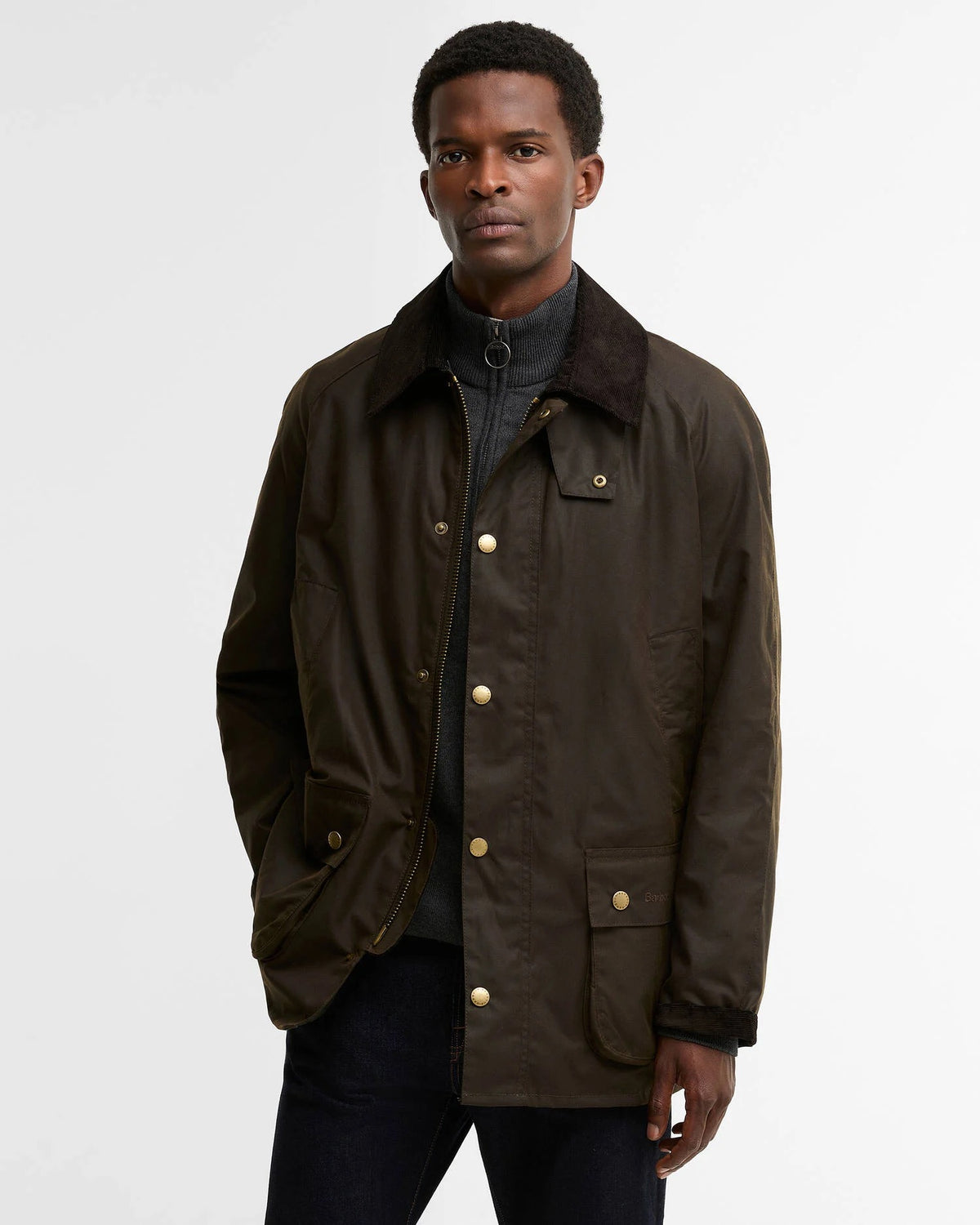 BA Ashby Wax Jacket OLIVE