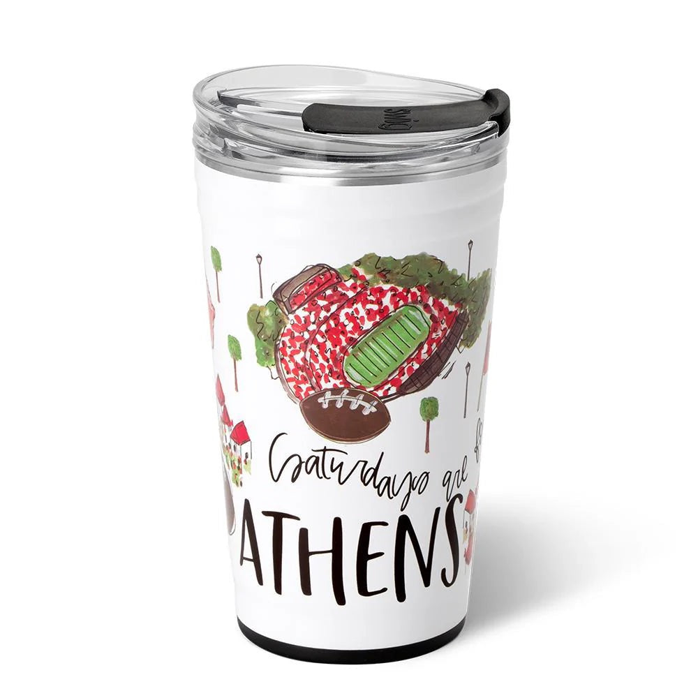 SWIG Saturdays Are For Football Party Cup ATHENS - 24 oz