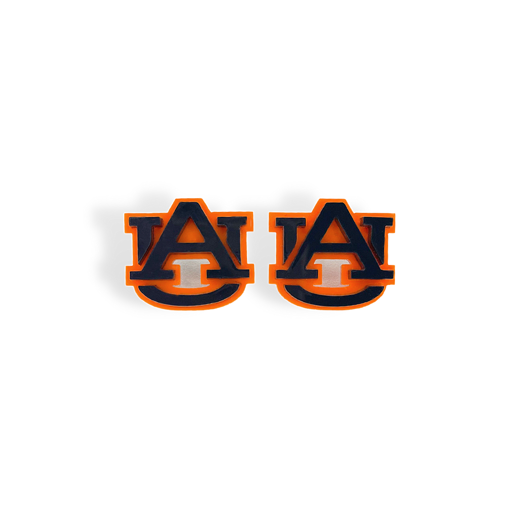 Brianna Cannon - Auburn AU Studs Navy/Orange