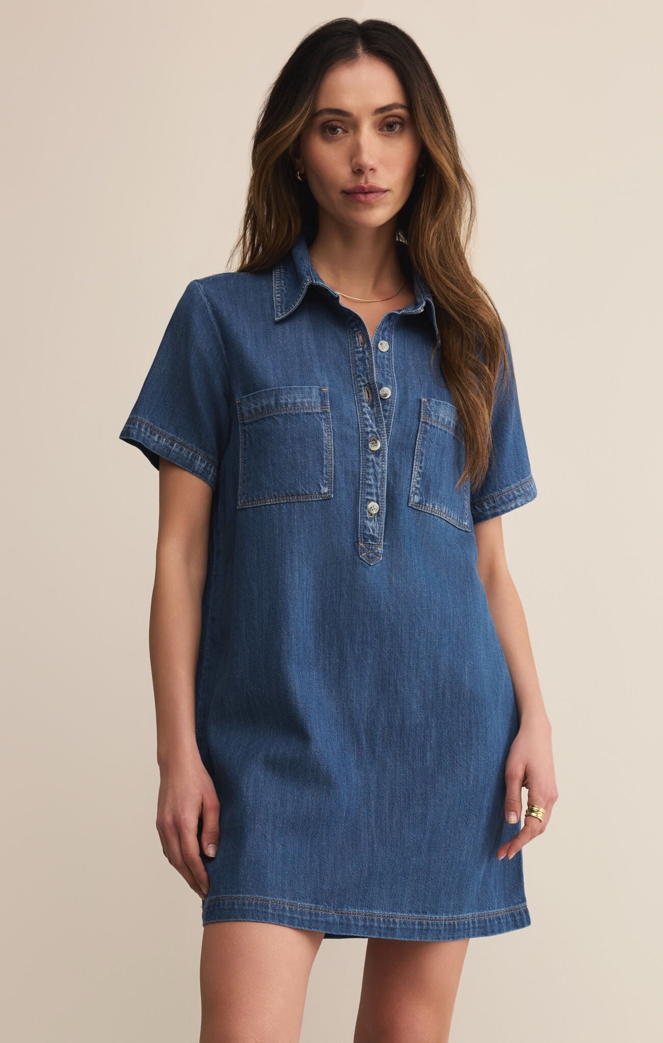 ZS Authentic Denim Mini Dress MEDIUM INDIGO