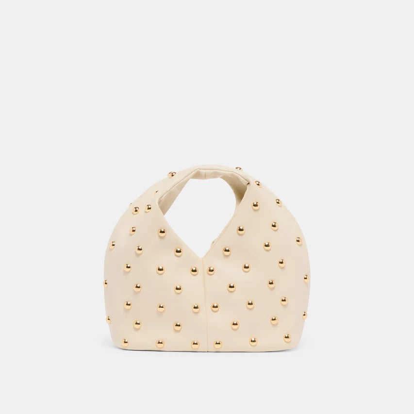 DV Dahlia Studded Handbag CREAM