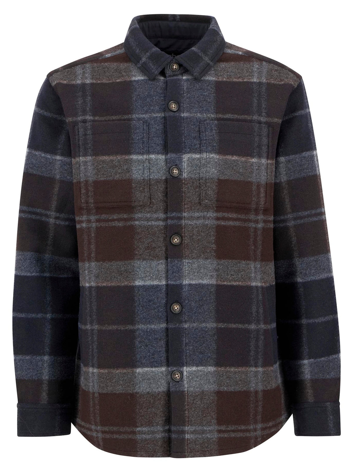 BA Chapter Check Tartan Overshirt MIDNIGHT OAK TARTAN