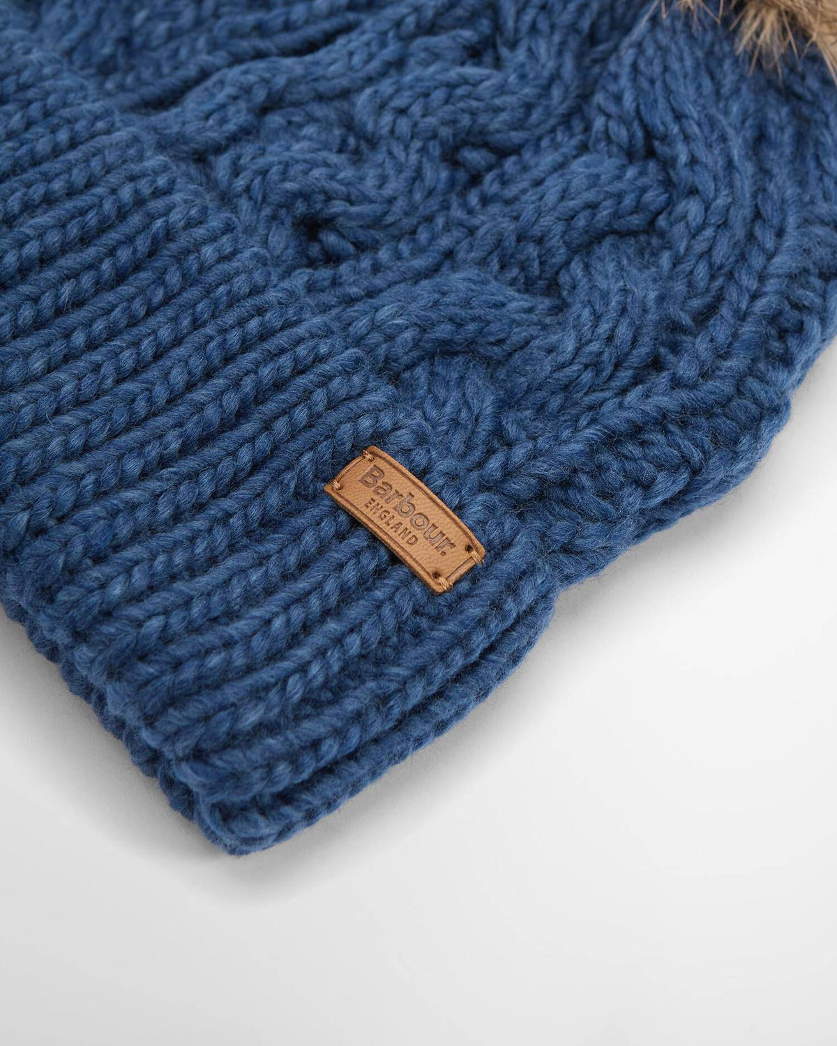 BA Penshaw Cable Knit Beanie NAVY