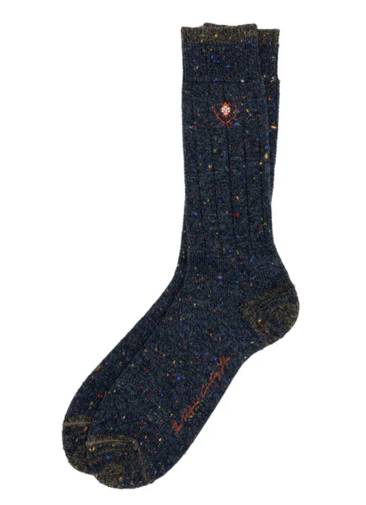 MD Donegal Alpaca Socks NAVY