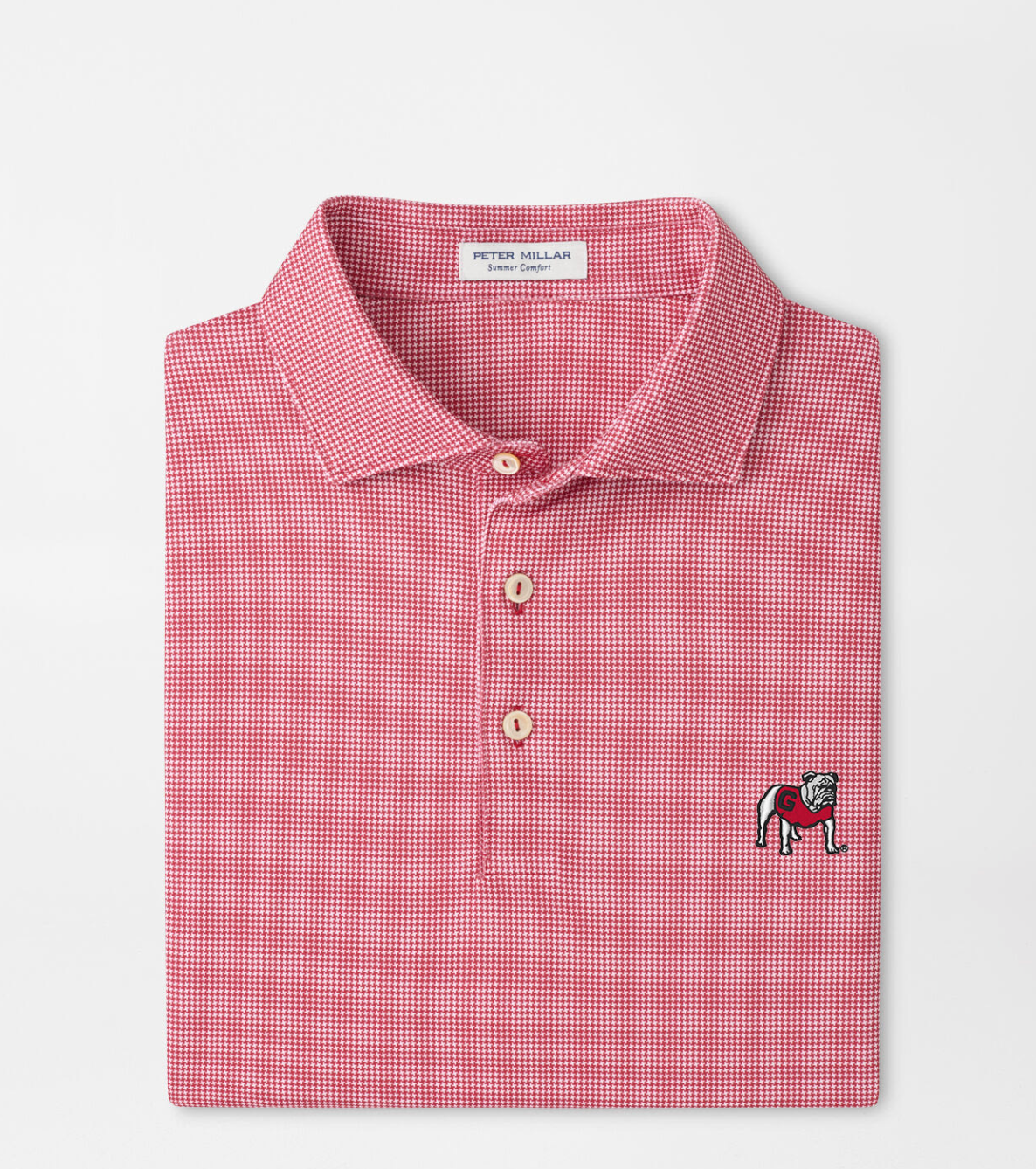 Peter Millar Border Print Performance Jersey Polo UGA3 - RED3