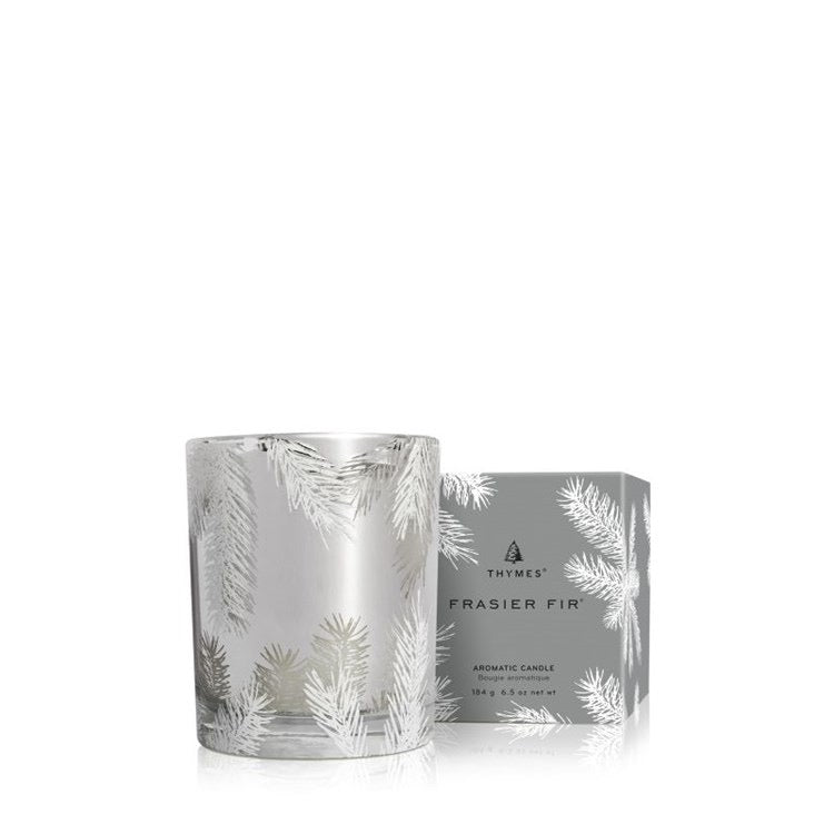 THY Frasier Fir Statement Poured Candle SILVER - 6.5oz