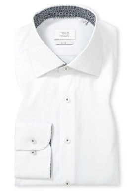 ETERNA Contrast Twill Shirt WHITE