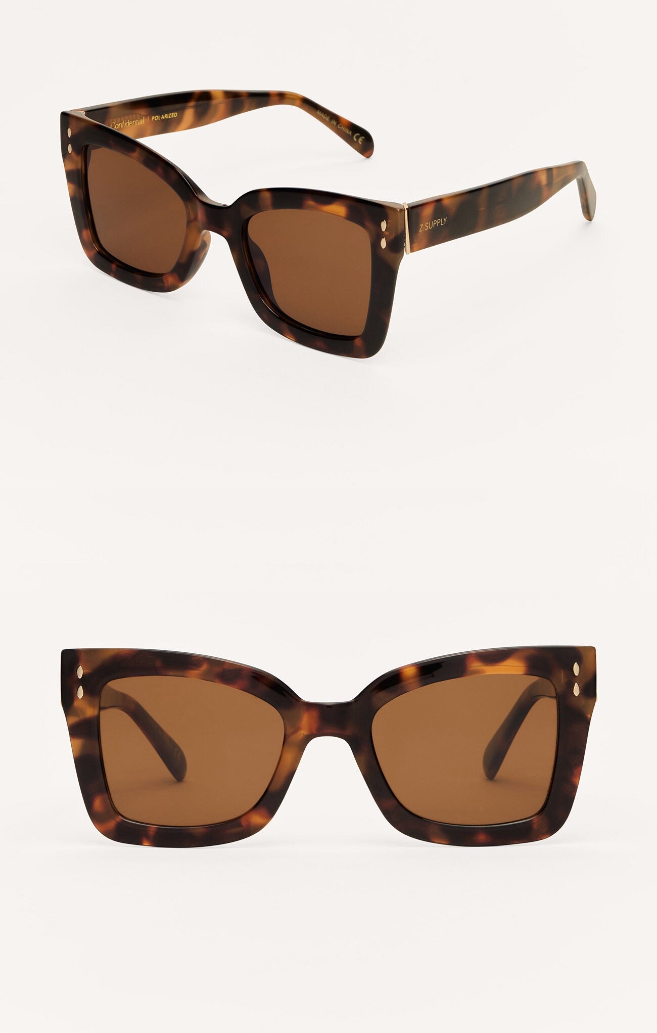 ZS Confidential BROWN TORTOiSE BROWN