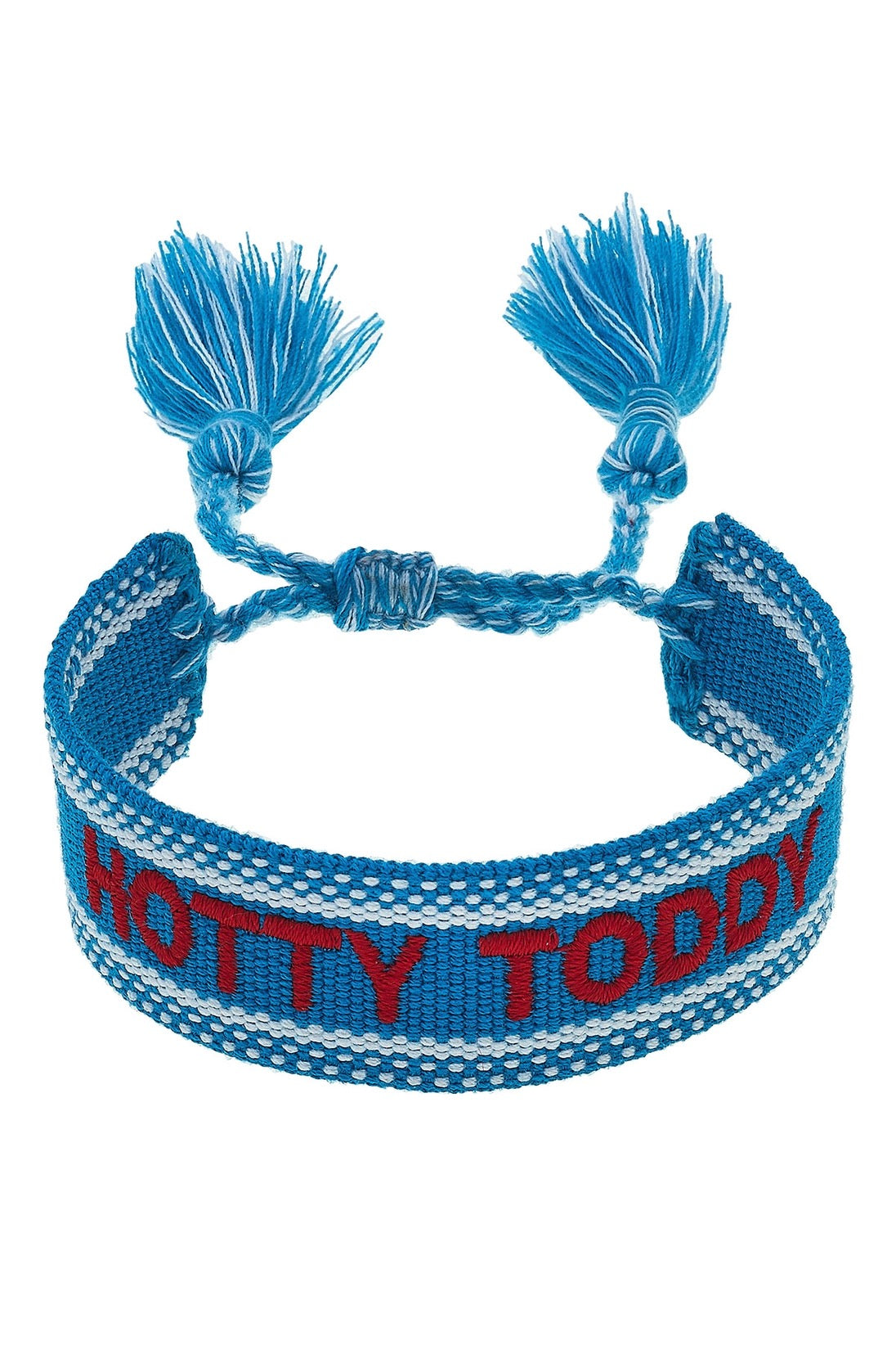CS HOTTY TODDY Woven Tassel Bracelet RED