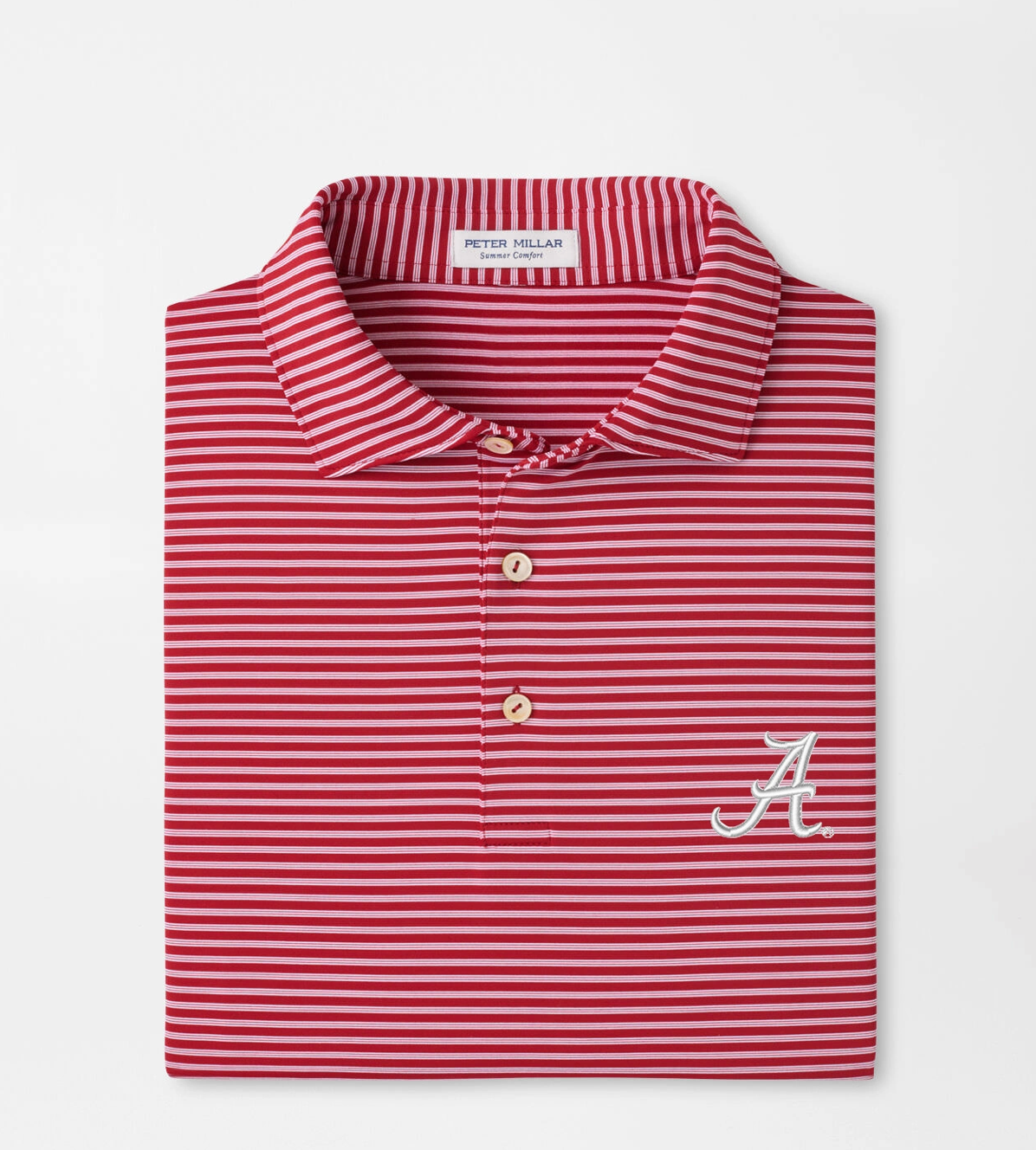 PM Tiebreaker Performance Jersey Stripe Polo ALABAMA CRI1 - S