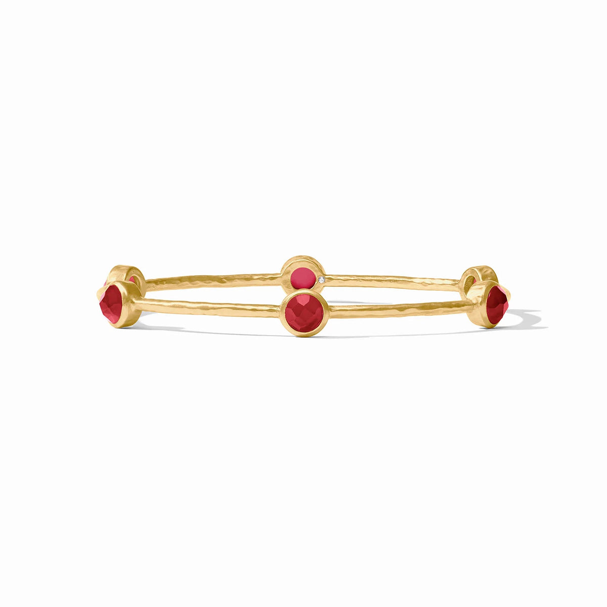 JV Milano Luxe Bangle GOLD IRIDESCENT RUBY RED - M