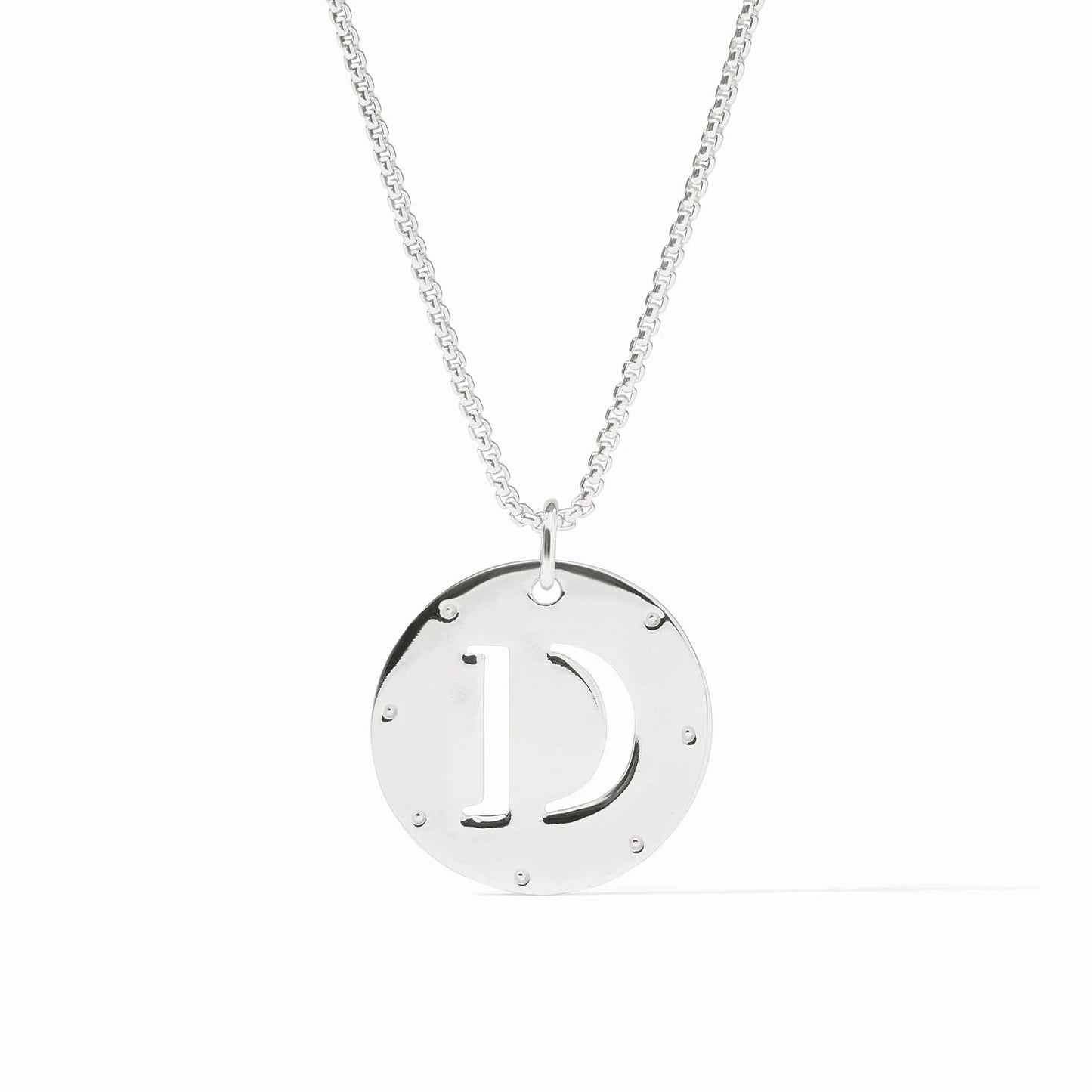 JV Monogram Pendant 'D' SILVER
