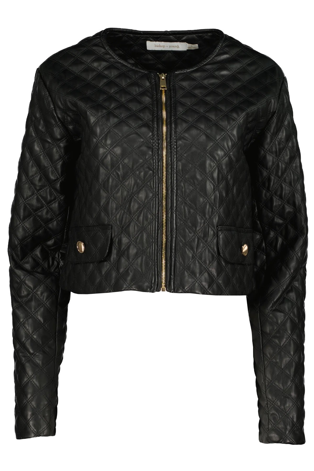 BY Amara Quilted Jacket BLACK
