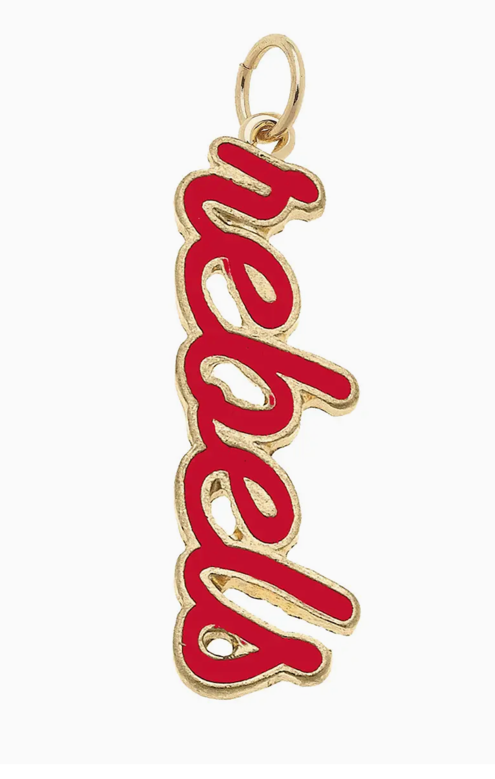 CS Ole Miss Rebels Enamel Script Charm