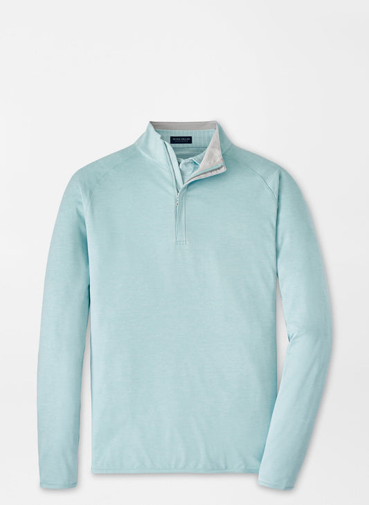 Peter Millar Crown Crafted Stealth Performance Quarter-Zip - ICED AQUA