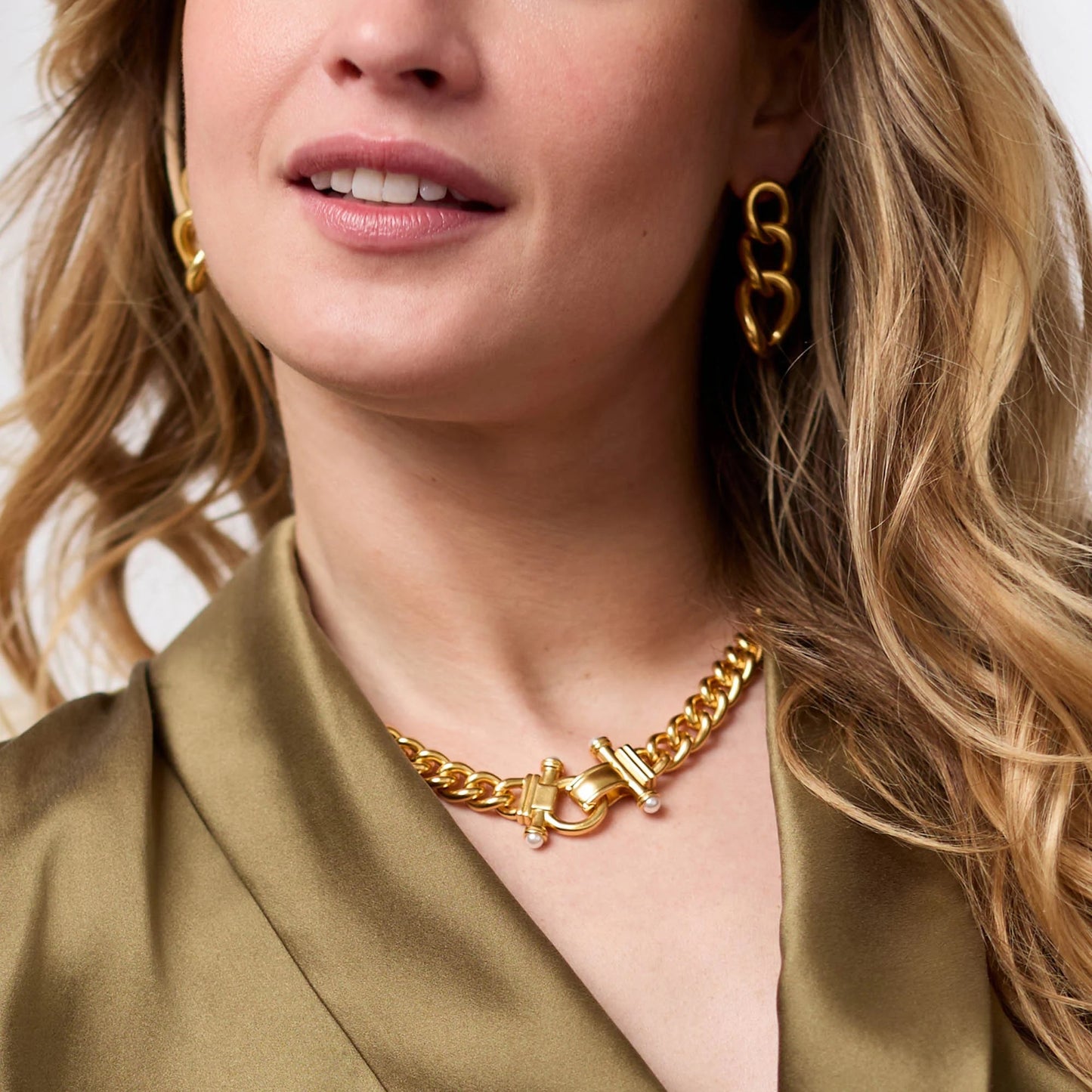 JV Dolce Demi Link Necklace PEARL - OS