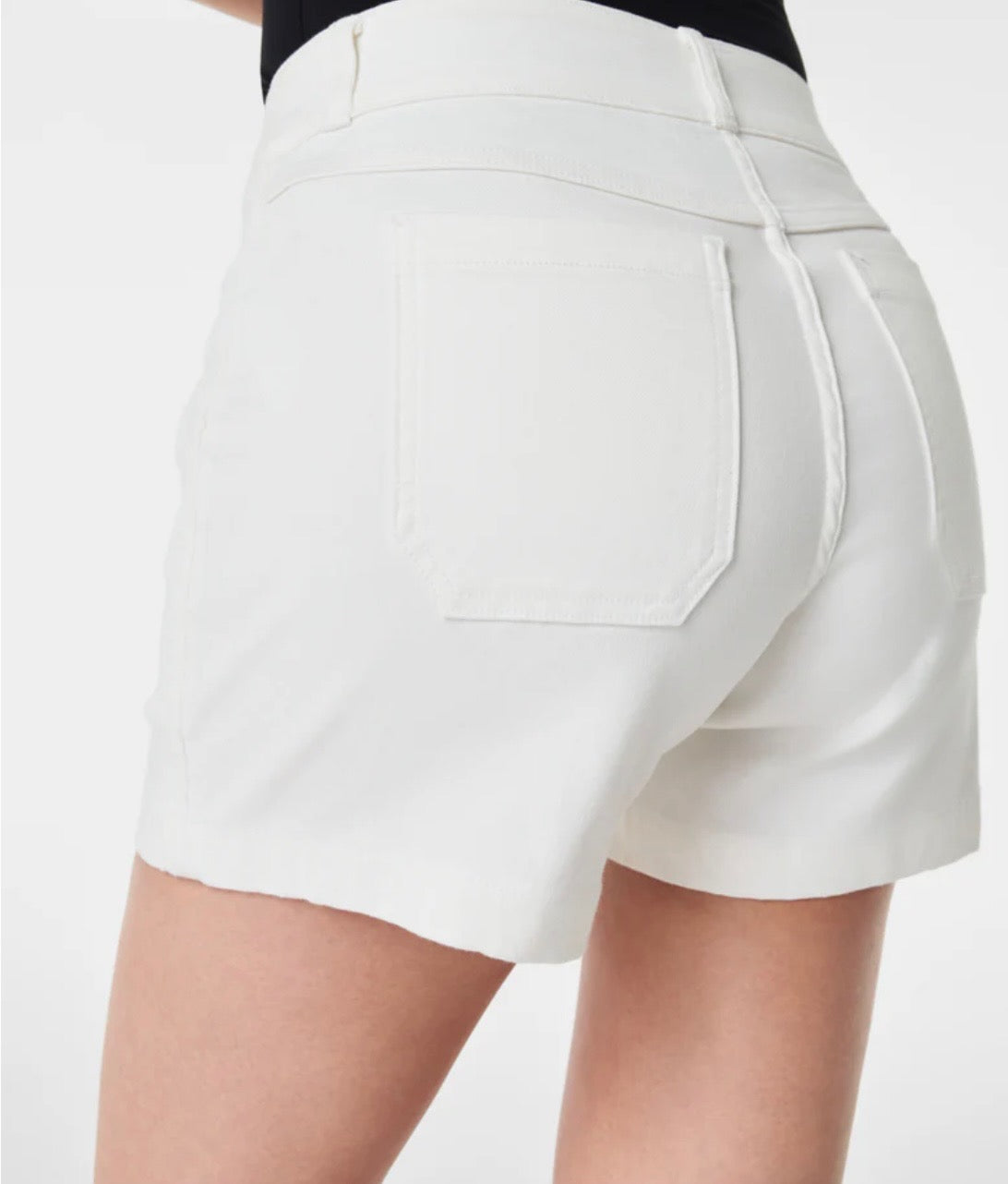 SPANX 4" Twill Short WHITE