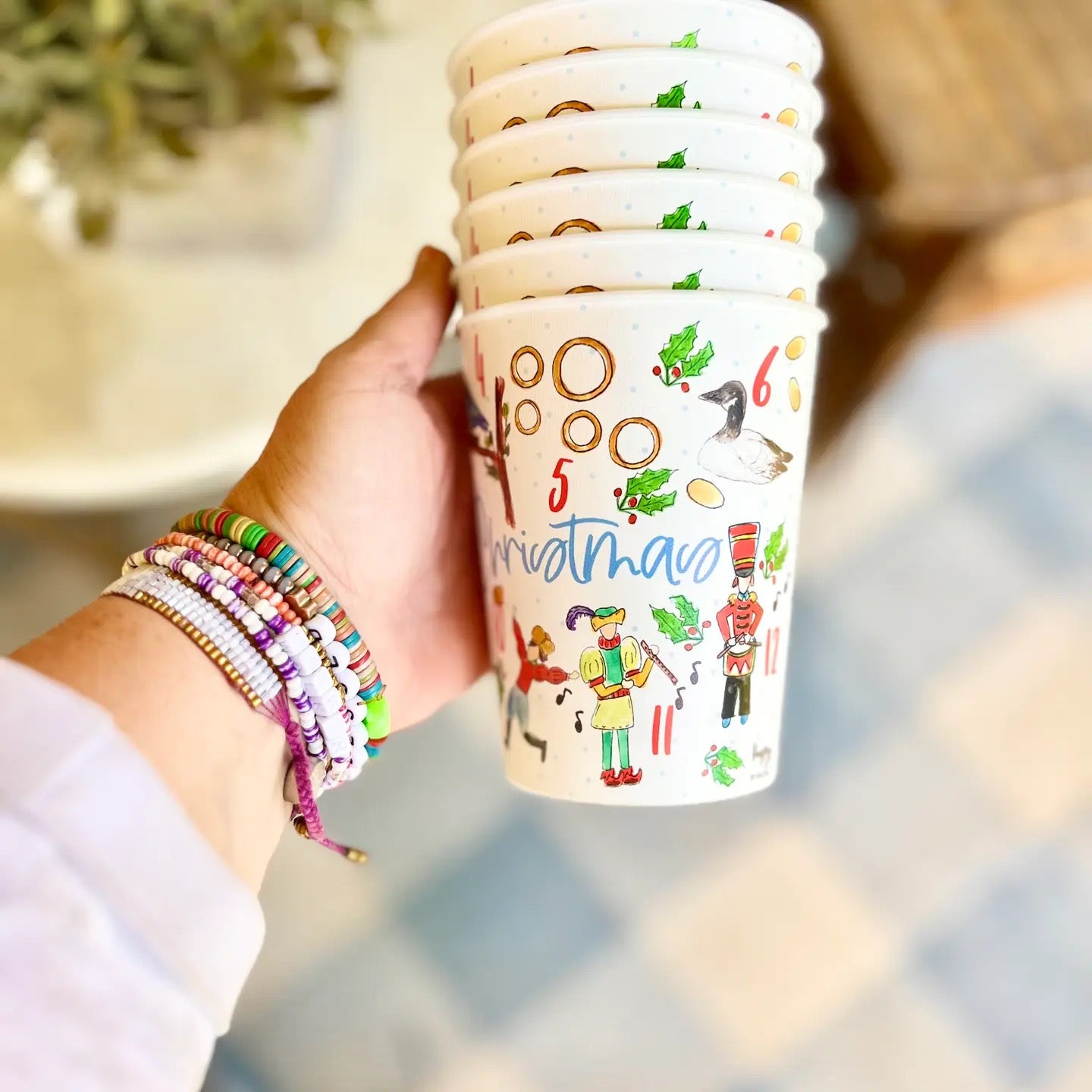HAPPY By Rachel 12 Days Of Christmas Reusable Cups - 6