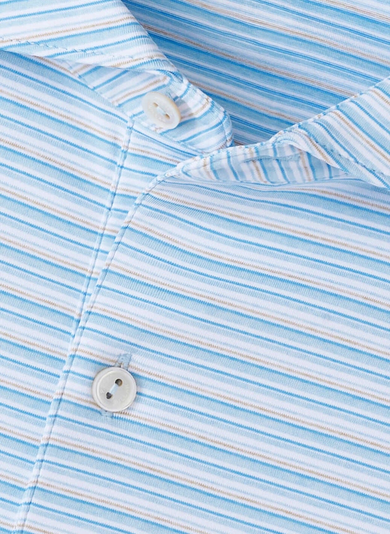 Peter Millar Crown Crafted Chase Performance Jersey Polo - BLUE FROST