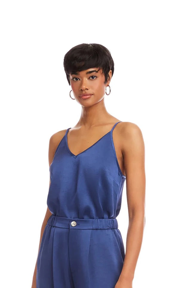 Fifteen Twenty Carys Satin Cami - DEEP BLUE