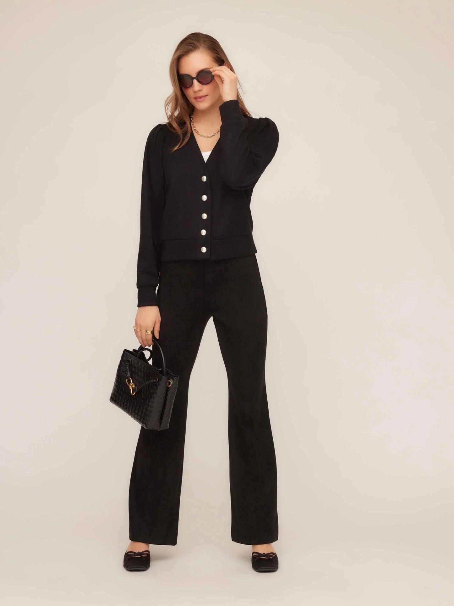 Fifteen Twenty Madeline Cardigan - BLACK