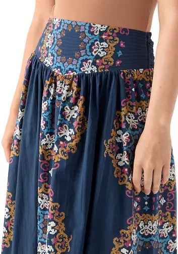 Cleobella Esmeralda Ankle Skirt - VENEZIA BLUE