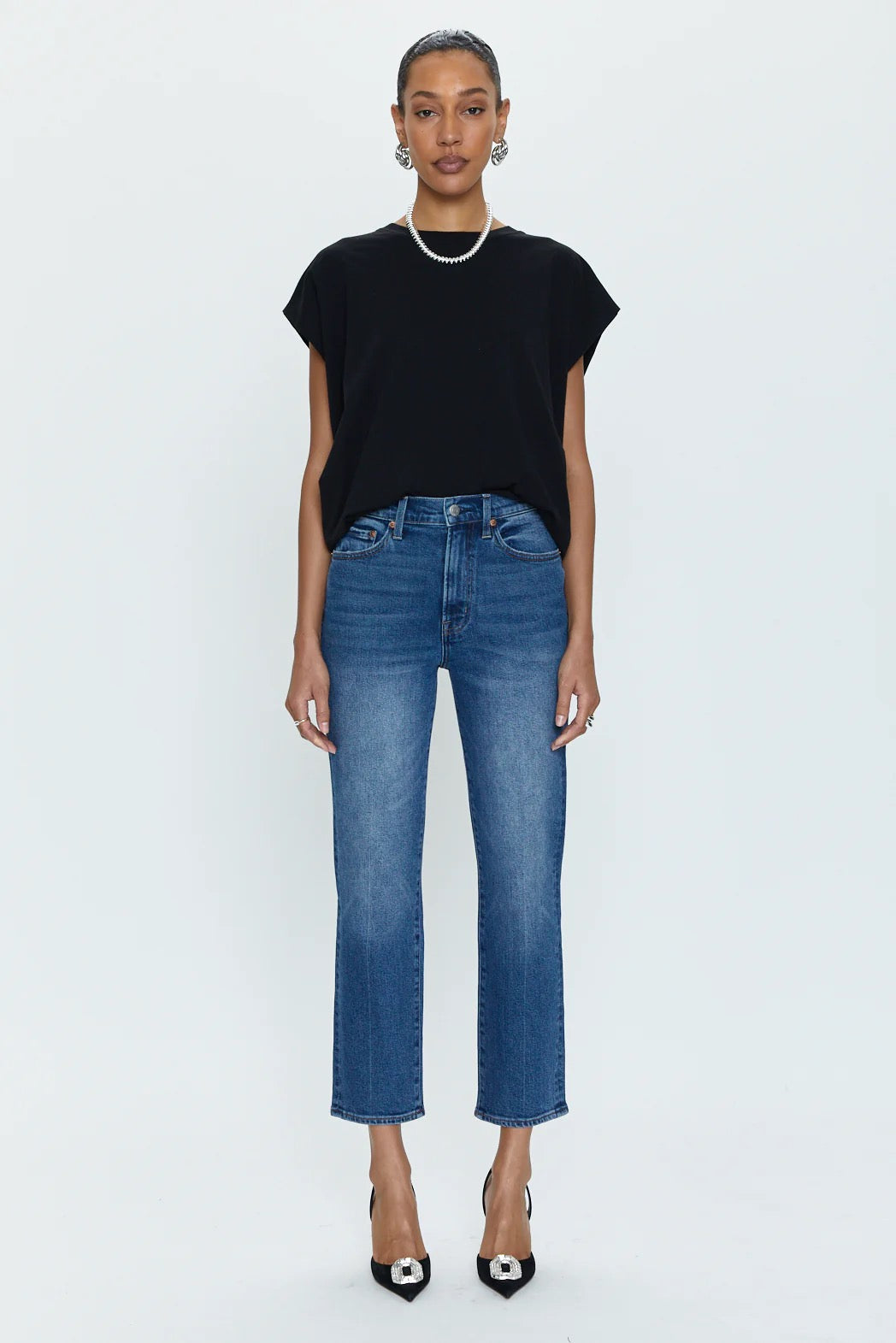 Pistola Charlie High Rise Classic Straight Ankle - AUGUSTUS