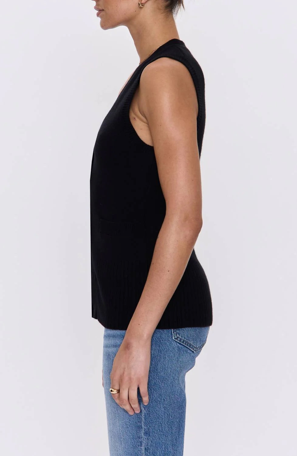 Pistola Audra Vest Cardigan - NOIR