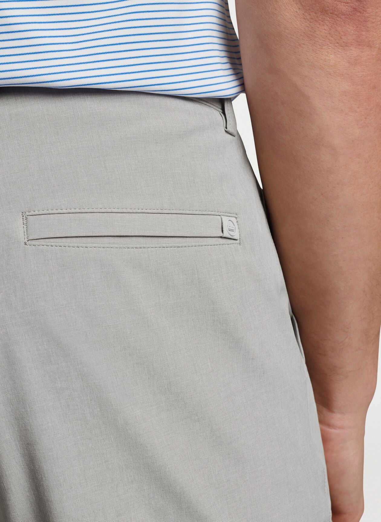 Peter Millar Shackleford Performance Hybrid Short - BRITISH GREY
