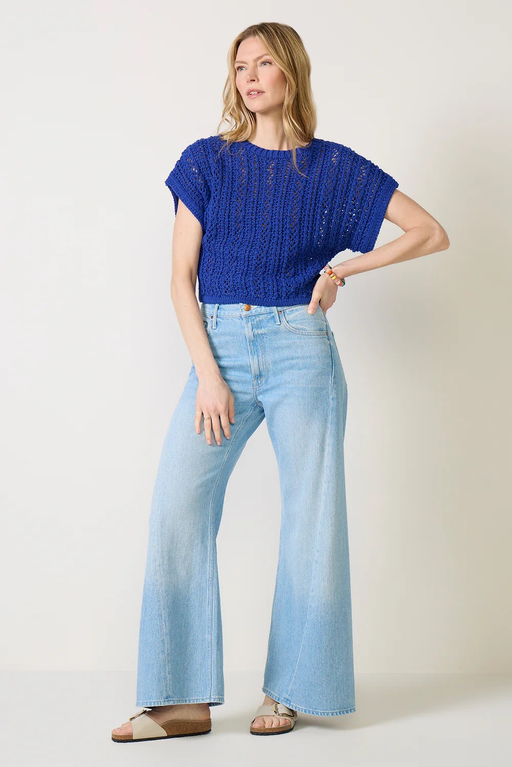 Z Supply Ballast Crochet Top - NAUTICAL