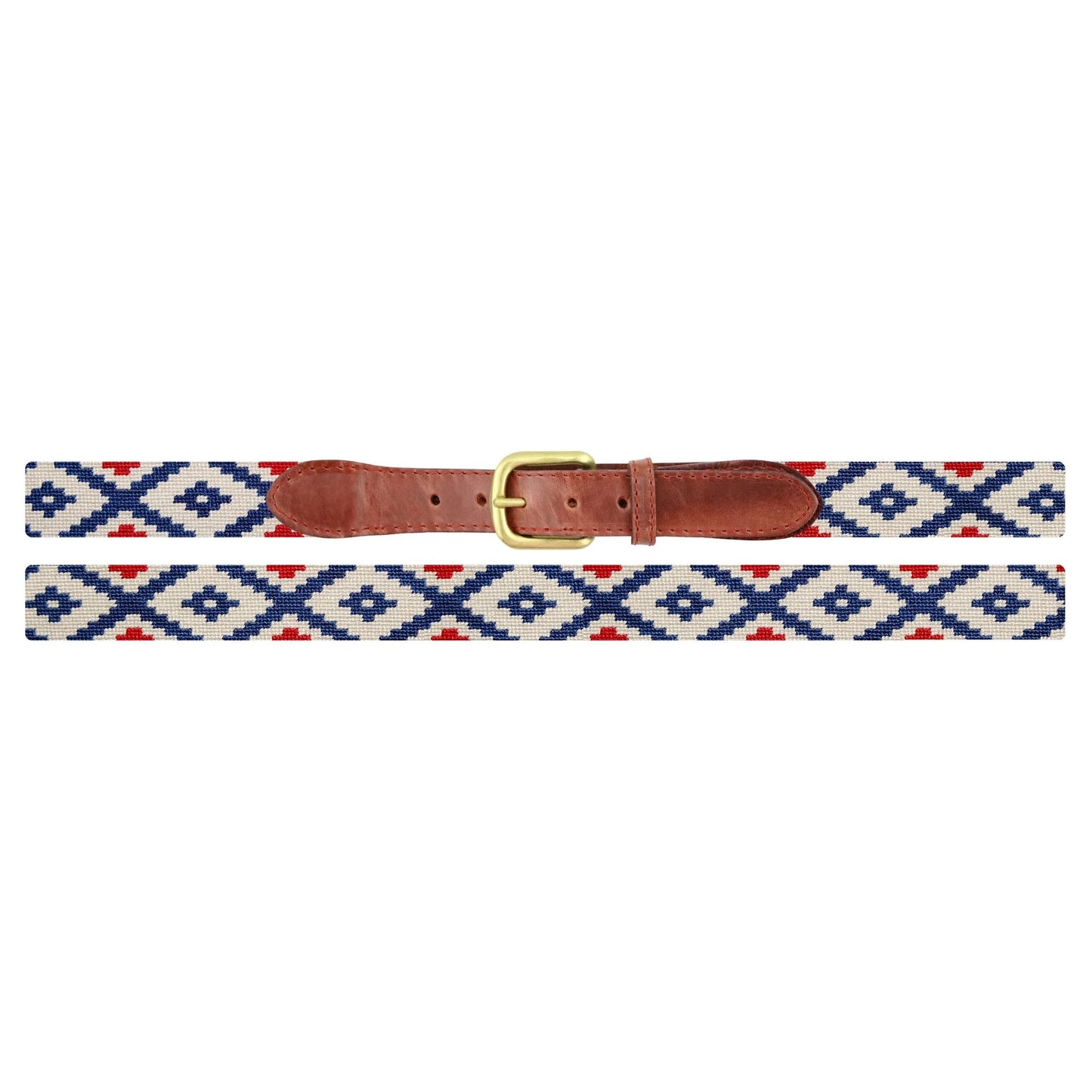 Smathers & Branson Gaucho Rojo Needlepoint Belt - MULTI
