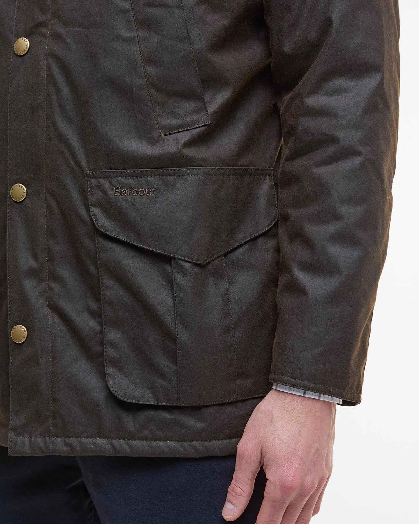 Barbour Hereford Wax Jacket - OLIVE