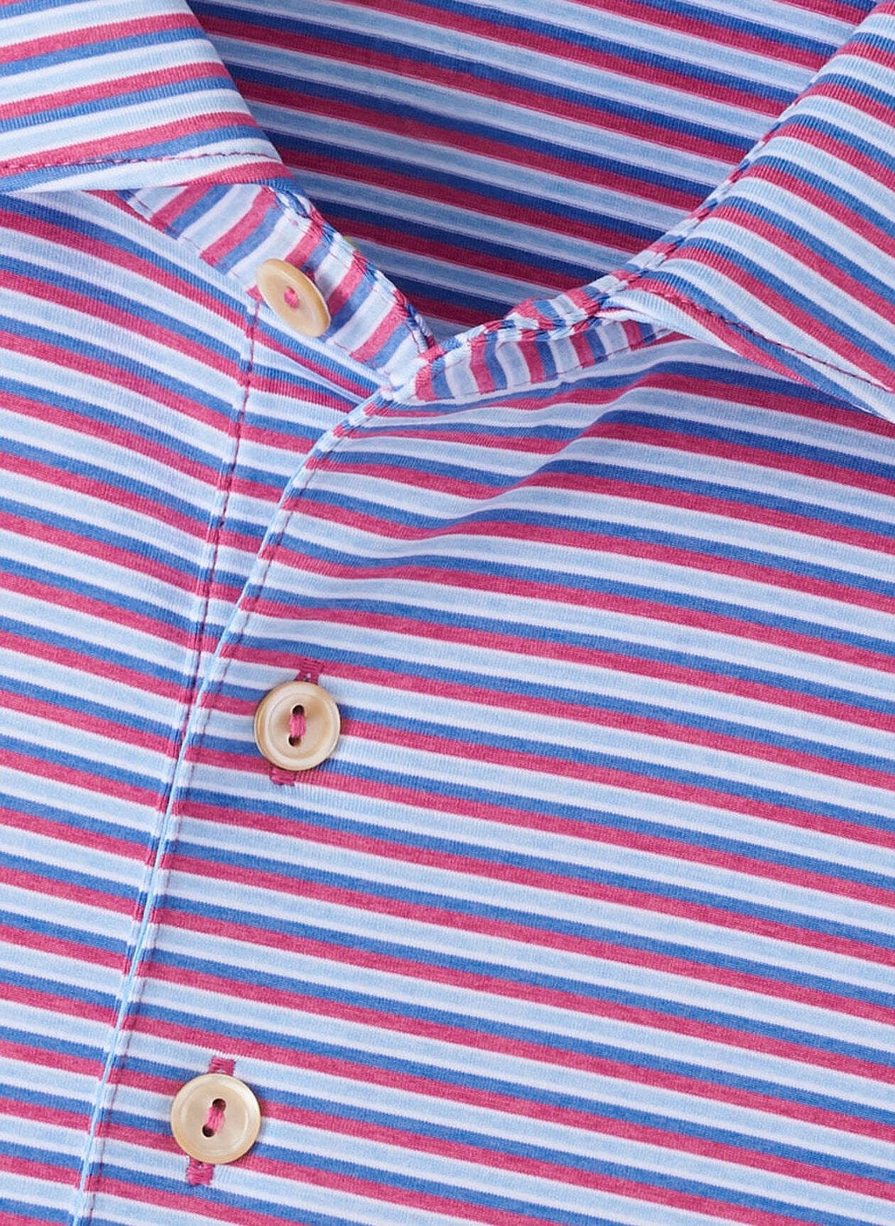 Peter Millar Lenway Performance Jersey Polo - ROSEWOOD