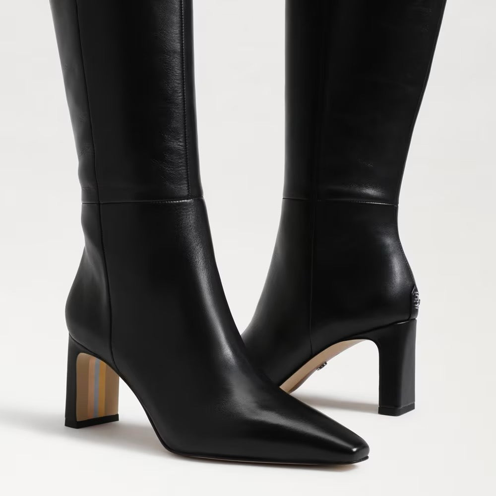 Sam Edelman Sylvia Knee High Boot - BLACK LEATHER