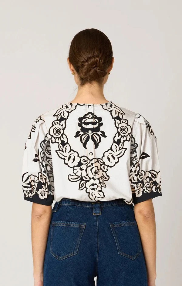Cleobella Kinsley Blouse - BOTANICO PRINT