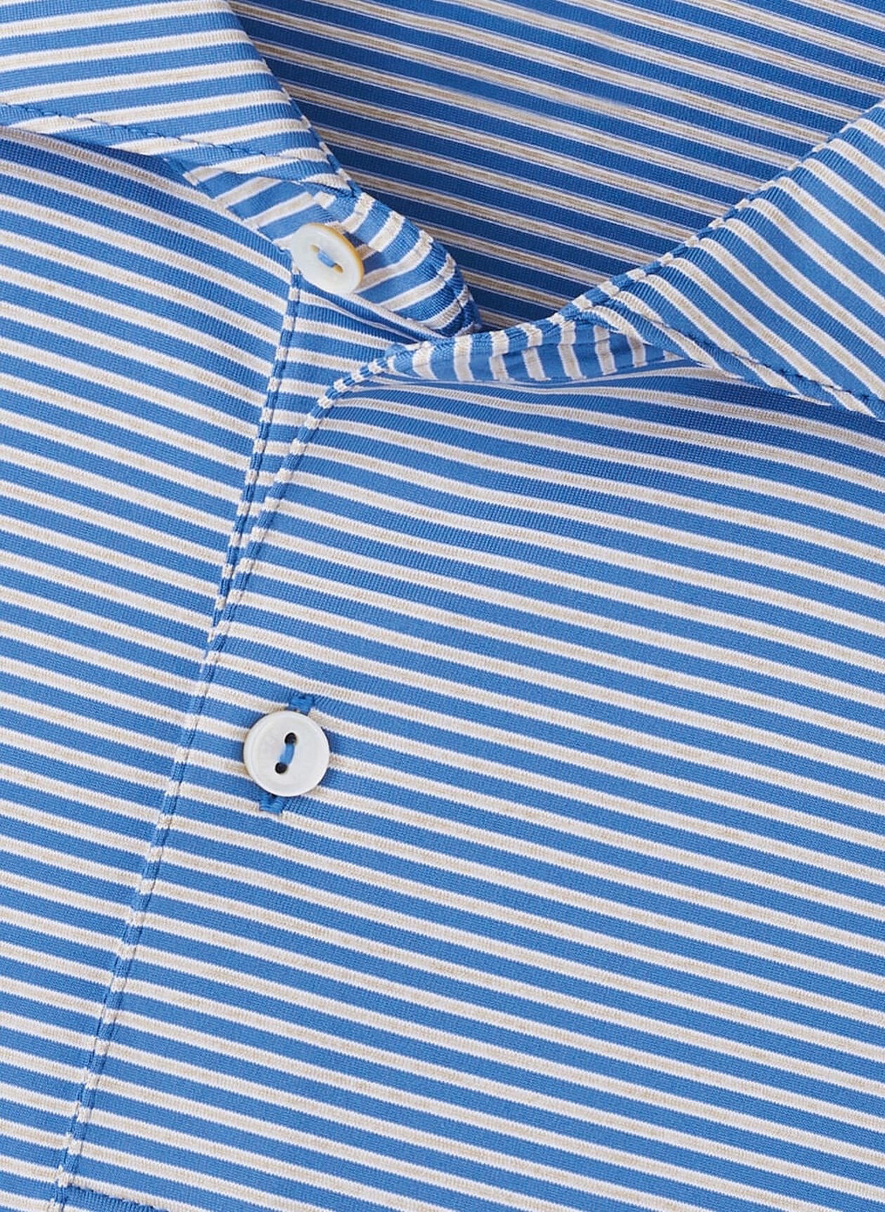 Peter Millar Crown Crafted Ambrose Performance Jersey Polo - LUNAR BLUE