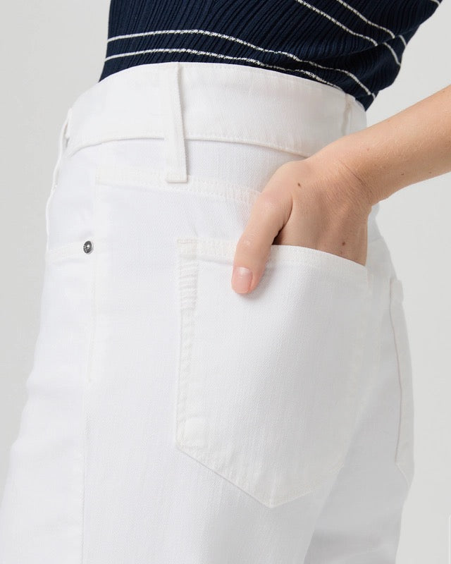 Paige Sasha 32" Wide Leg Jean - CRISP WHITE