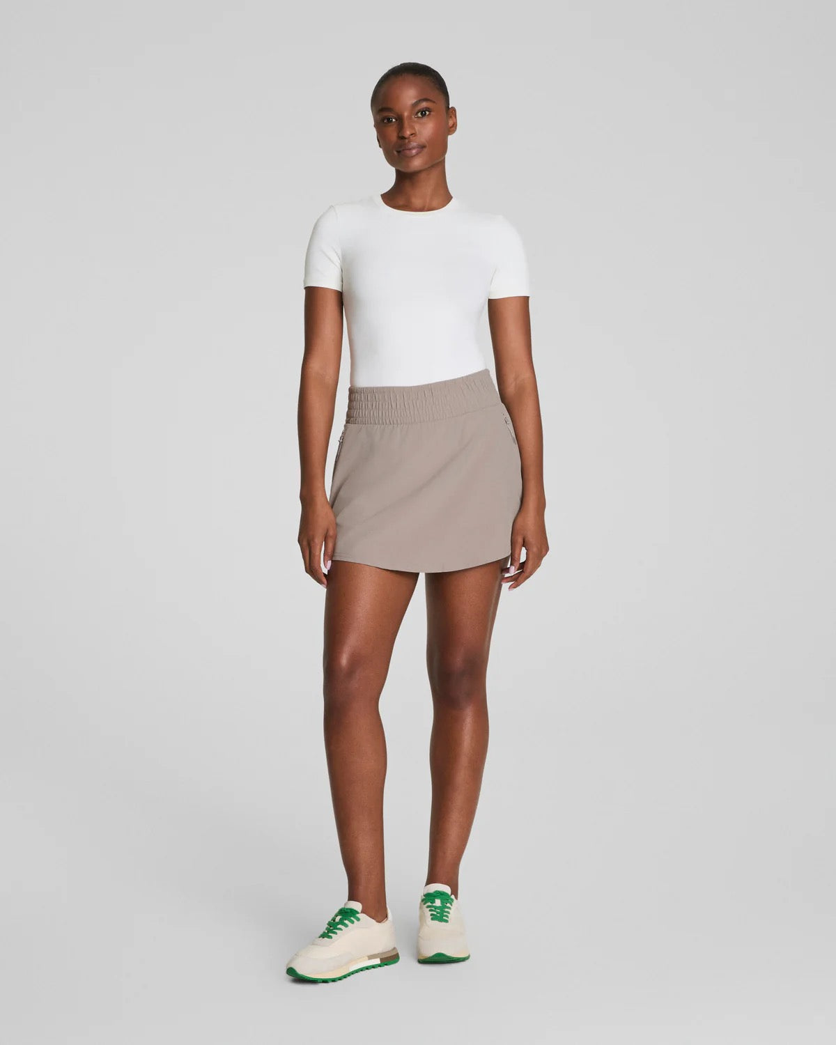SPANX On The Move Skort - STONE GREY