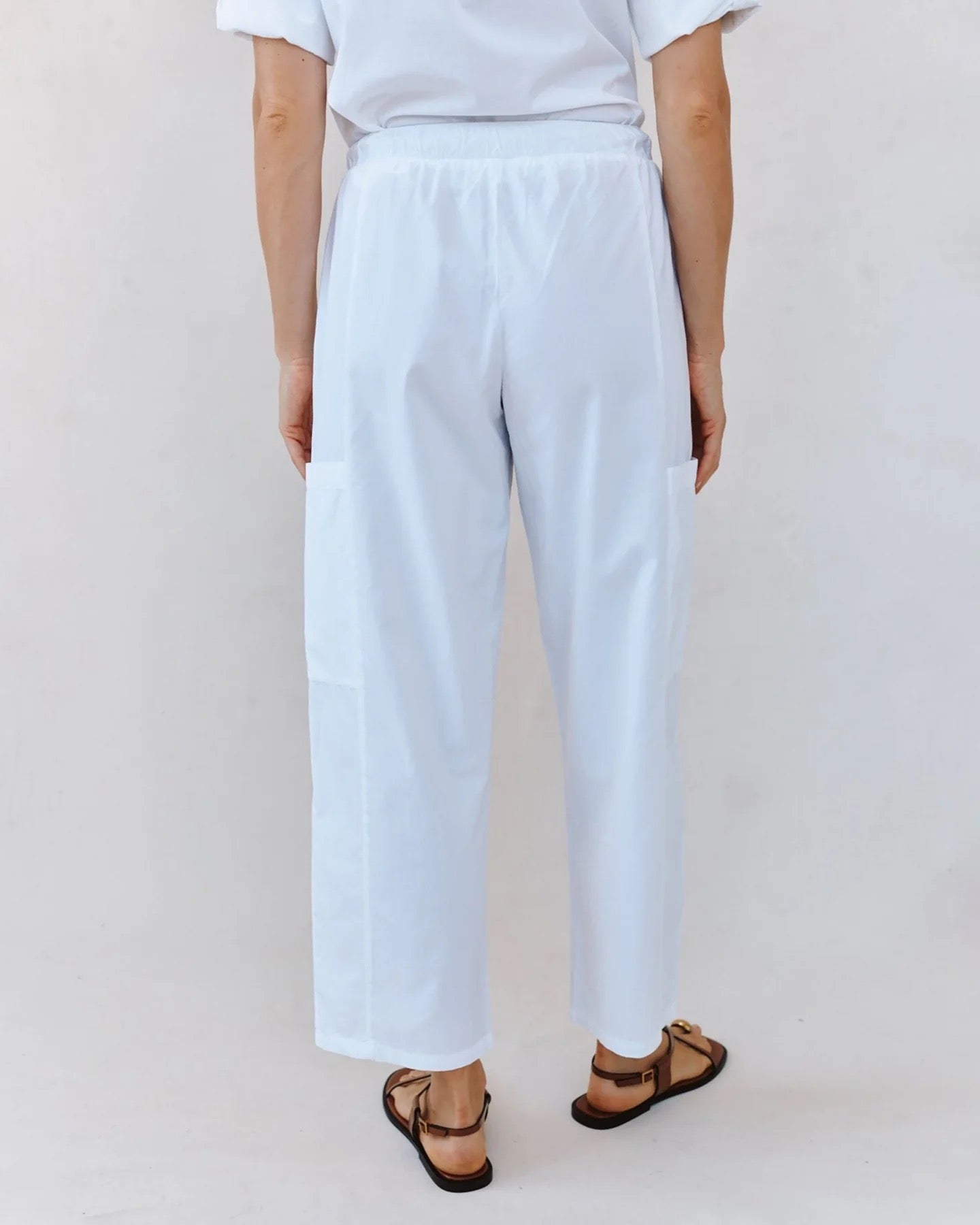 BDA Side Pocket Seamed Pant WHITE