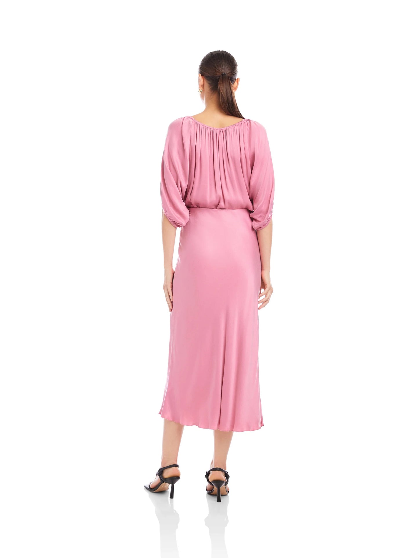 Fifteen Twenty Eva Bias Ankle Skirt - PEONY