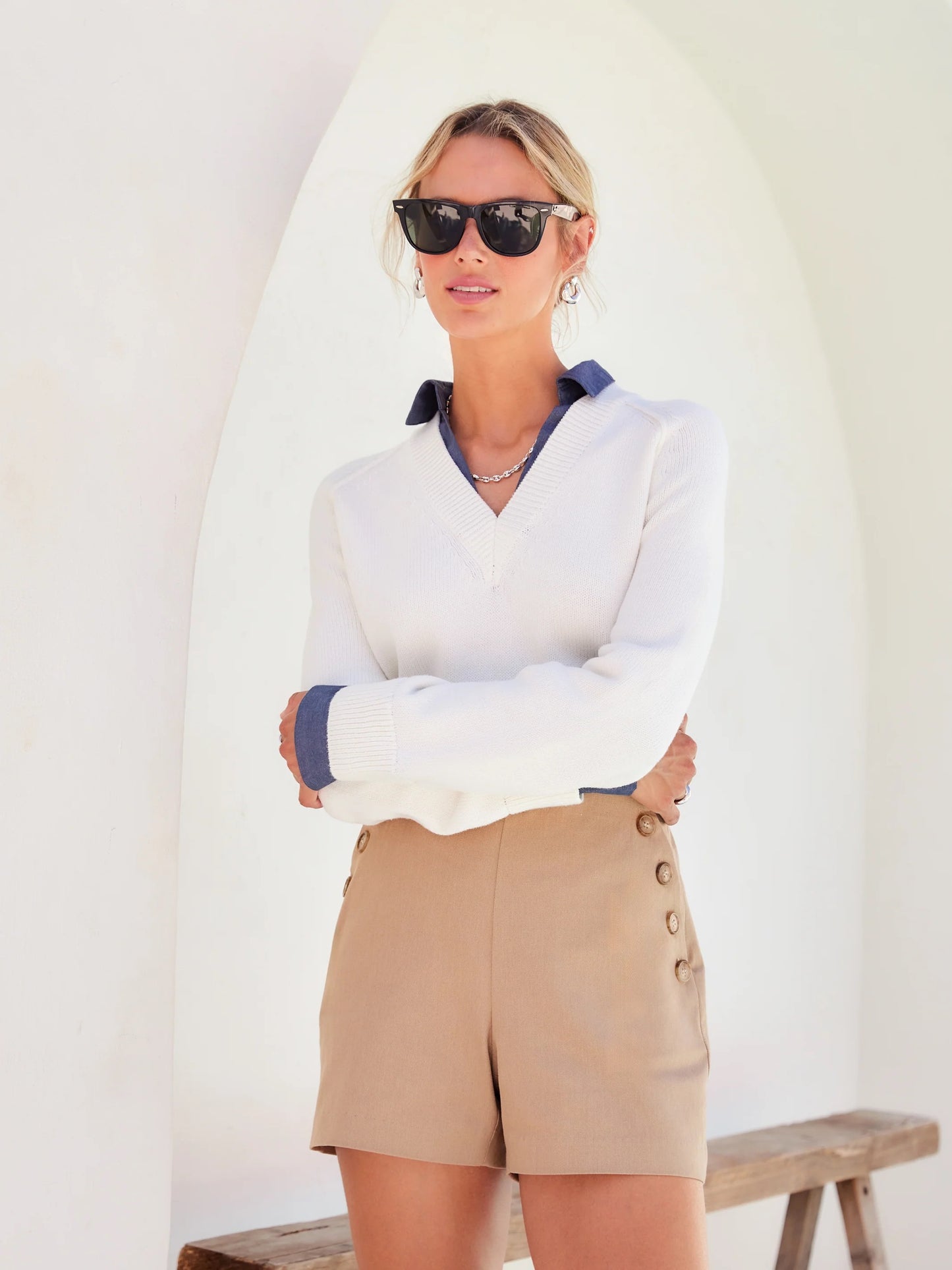 Fifteen Twenty Button Pocket Shorts - KHAKI