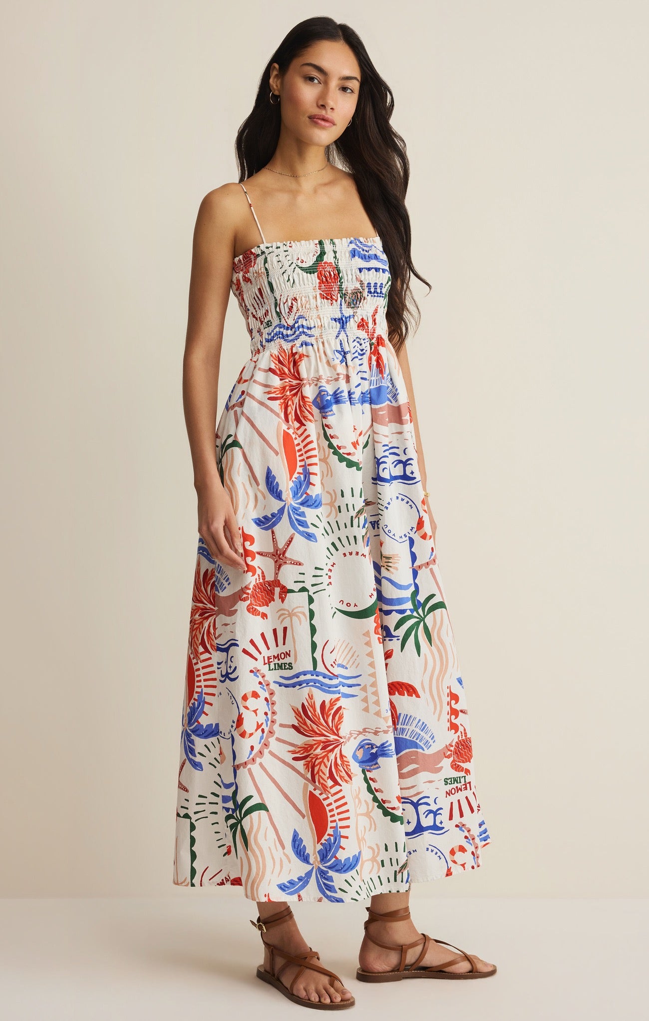 Z Supply Cornelia Getaway Midi Dress - MULTI