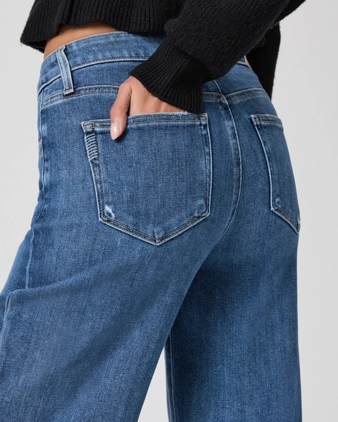 PAIGE Tatum 32" Wide Leg Jean - BOOKSHELF
