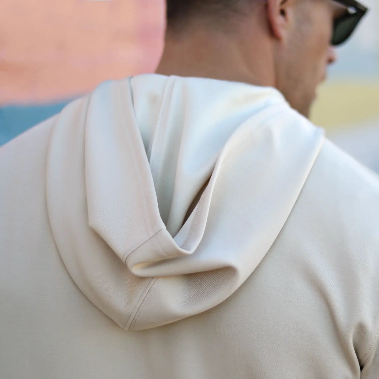 2UNDR Ruxton 1/4 Zip LS Hoodie - TAN