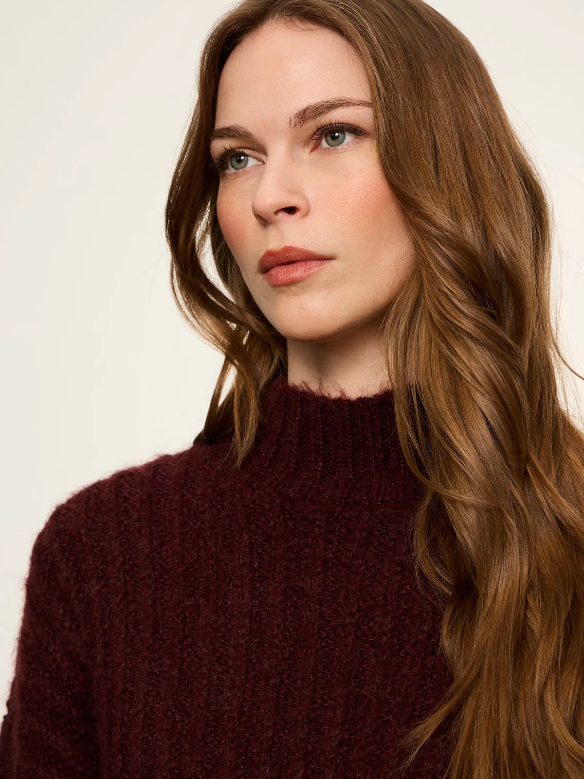 Sanctuary Kacy Ribbed Sweater - BORDEAUX