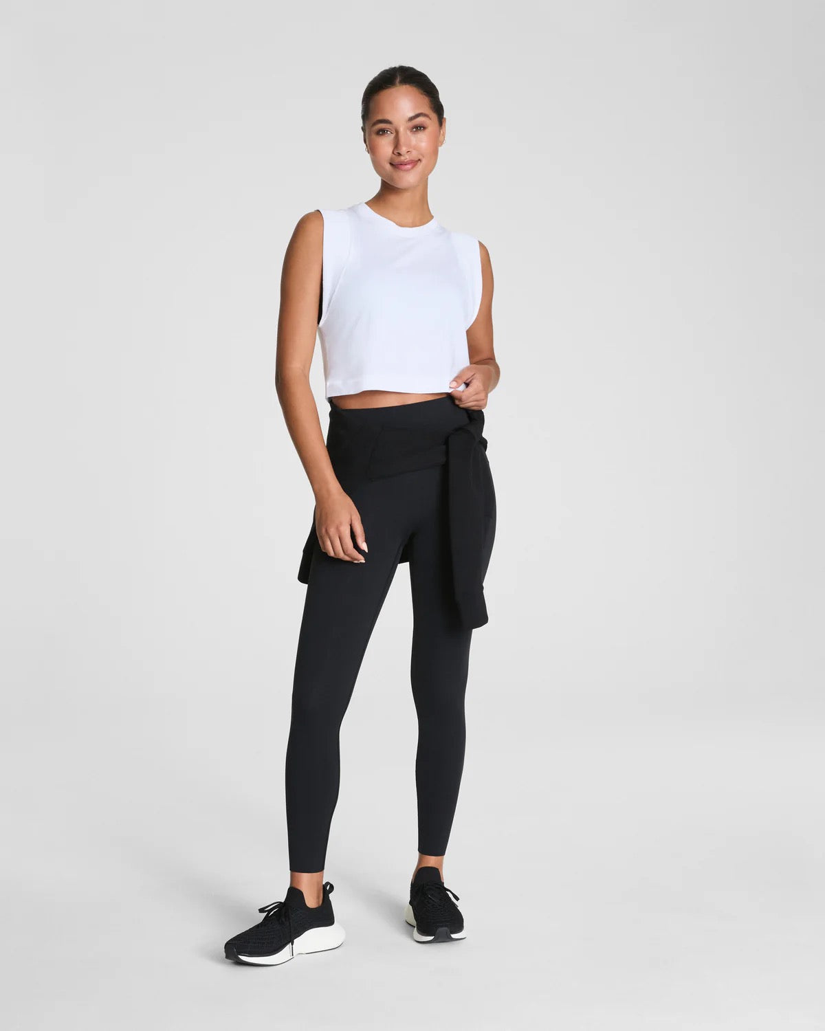 SPANX Outpace Crop Tank - VIVID WHITE