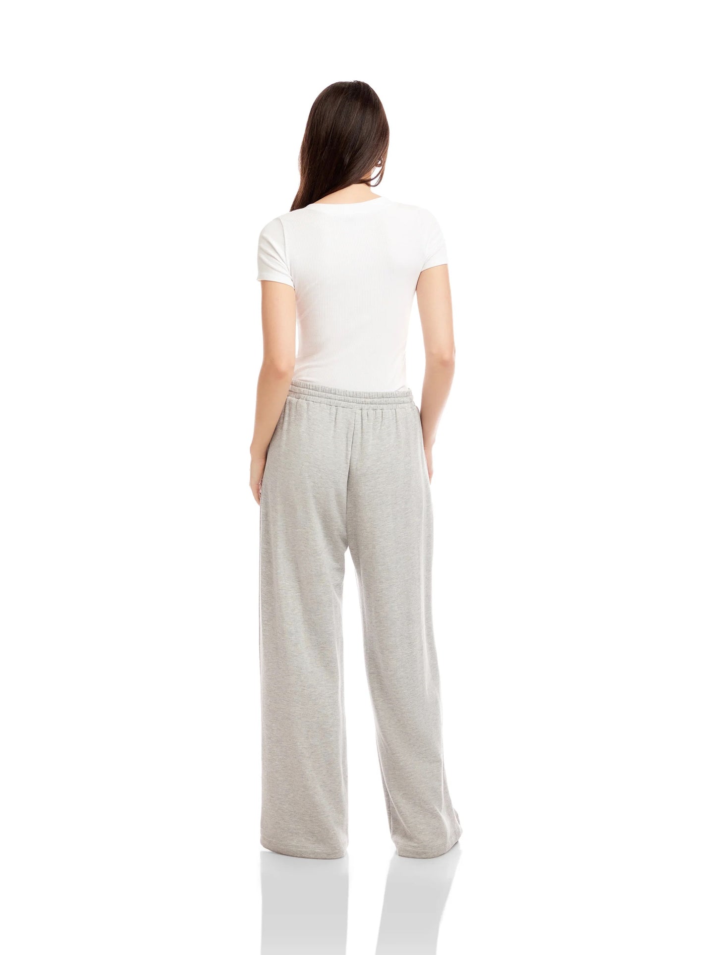 FT Lani Wide Leg Pants LIGHT HEATHER GREY