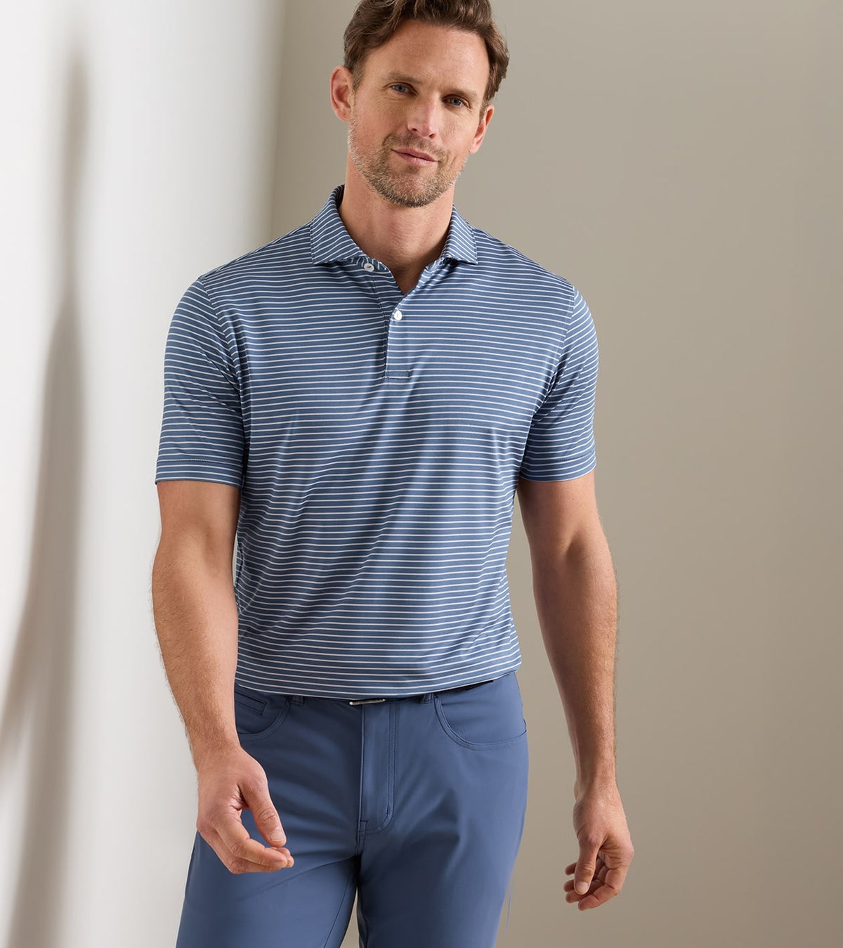 Peter Millar Crown Crafted Keynote Performance Jersey Polo - CADET