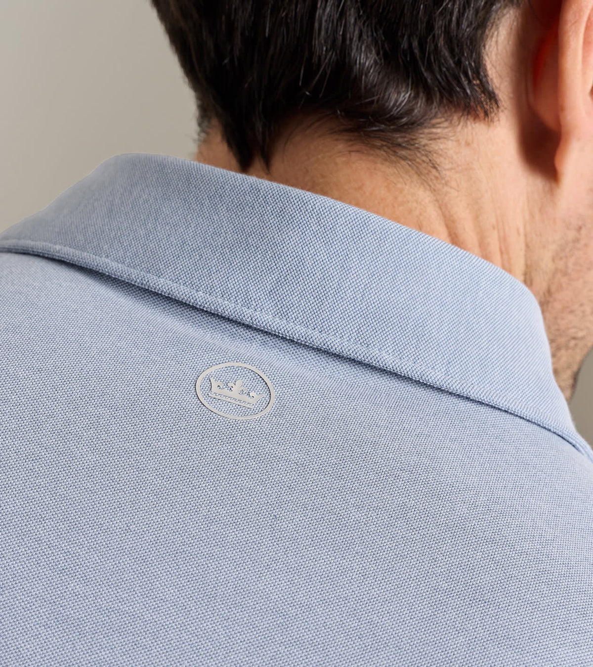 Peter Millar Crown Crafted Albatross Cotton-Blend Pique Polo - WINDY BLUE